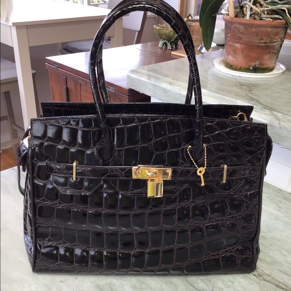 Nardelli Vintage Italian Leather Handbag Satchel